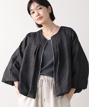 ふくれジャガードブルゾン