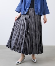 ワッシャーマットサテンスカート