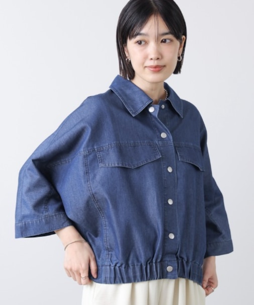 ライトデニムドルマンブルゾン