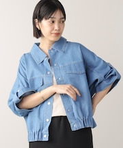 ライトデニムドルマンブルゾン