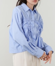 【Bab】ホイップシャーリングブラウス