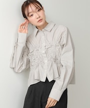 【Bab】ホイップシャーリングブラウス