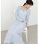 【Bab】【選べるサイズ展開】配色メローカーディガン＋ワンピースSET