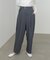 【Bab】【選べるサイズ展開】ツータックルーズベルト付スラックスパンツ