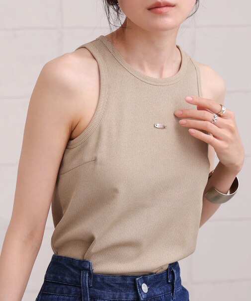 ﾛｺﾞﾌﾟﾚｰﾄ付ｱﾒｽﾘﾀﾝｸﾄｯﾌﾟ