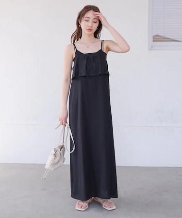 ｺｰﾄﾞ刺繍使いｷｬﾐﾜﾝﾋﾟｰｽ