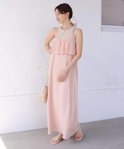 ｺｰﾄﾞ刺繍使いｷｬﾐﾜﾝﾋﾟｰｽ