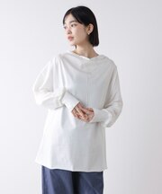 Ｗシルケットドルマンプルオーバー