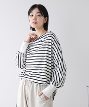 Ｗシルケットドルマンプルオーバー