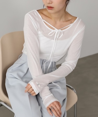 【Bab】マルチWAYベーシックシアーカットソー