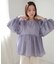 前後2WAY袖ボリュームリボンブラウス