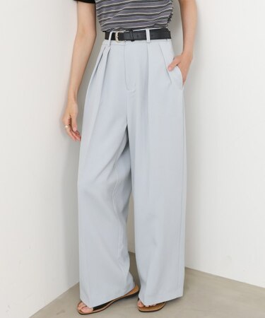 【Bab】【サイズ展開あり】ツータックワイドパンツ