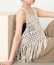 【Bab】マクラメベスト