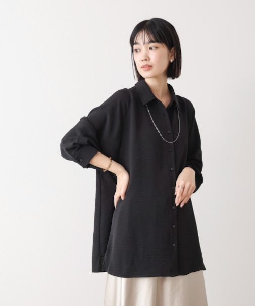 麻ライクＡラインチュニック