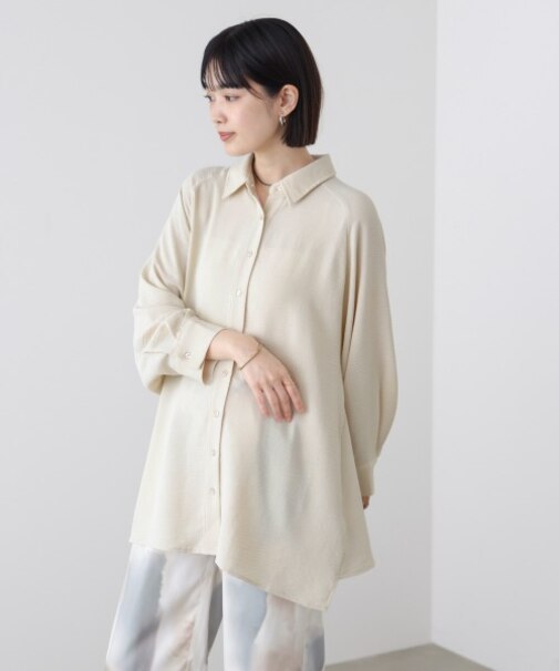 麻ライクＡラインチュニック