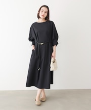 ロープベルト付きワンピース