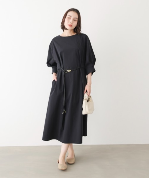 ロープベルト付きワンピース