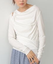 【Bab】カシュクールレイヤードトップス