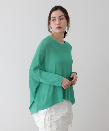 UVサラサラ片畦BOXプルオーバー