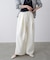 スレンダーベルトワイドパンツ