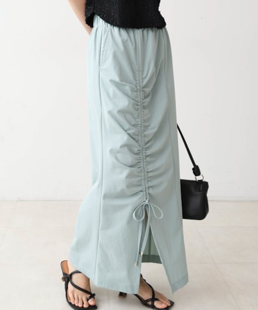 アシメドロストスリットタイトスカート