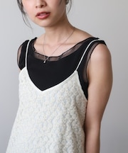 ベーシックシアーラインタンクトップ