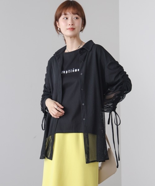 メッシュシャツチュニック｜ブージュルードの通販｜&mall（アンド