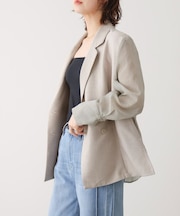 袖オーガンジーテーラージャケット