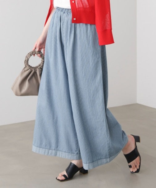 ヒッコリーワイドパンツ