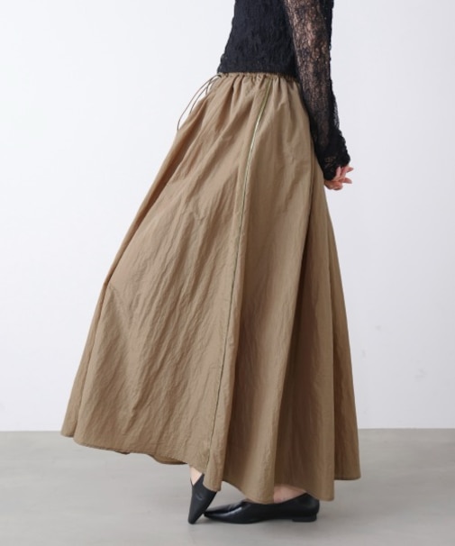 カラーフレアスカート