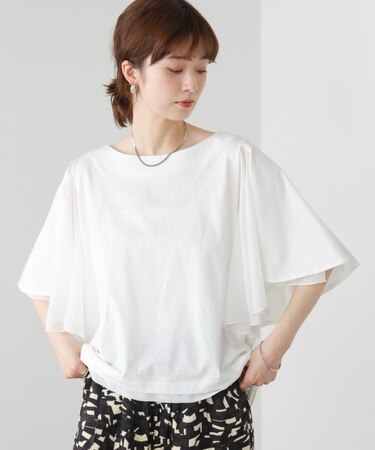 Wシルケットシフォンドッキングプルオーバー