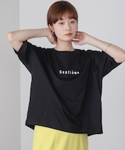 WシルケットバックシャイニーラインロゴＴ