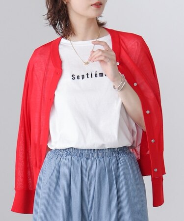 WシルケットバックシャイニーラインロゴＴ