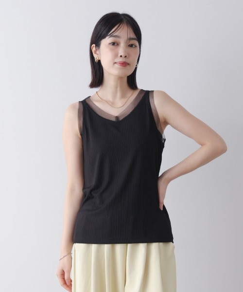 BEARDSLEY チュールタンクトップ BEARDSLEY - BEARDSLEY チュール タンクトップの通販 by ヒーコ's shop