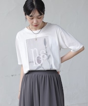 フラワーロゴプリントTee