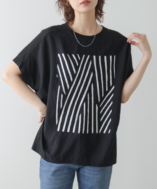 モノトーンゼブララインＴシャツ