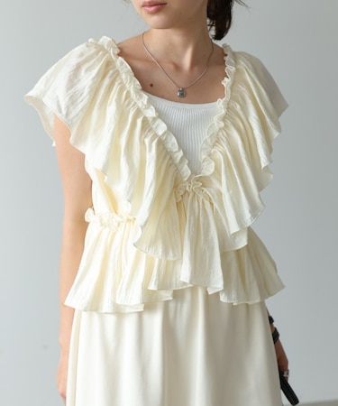 【Bab】【前後2WAY着用可能】【選べるサイズ展開】マルチWAYフリルスウェットワンピース