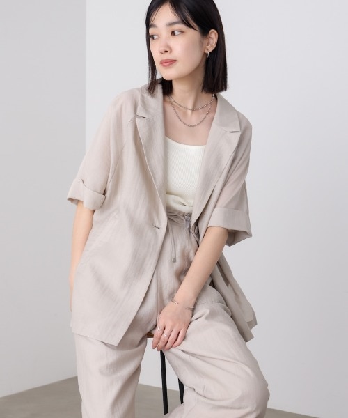 Heal Creek キルティングショートスリーブジャケット グレー 新品 ショートスリーブジャケット｜ブージュルードの通販｜&mall（アンド