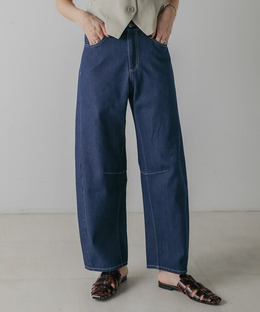 【CIEL'AIR】Denim curve pants(デニムカーブパンツ)
