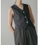 【CIEL'AIR】LINEN LIKE VEST (ﾘﾈﾝﾗｲｸﾍﾞｽﾄ）