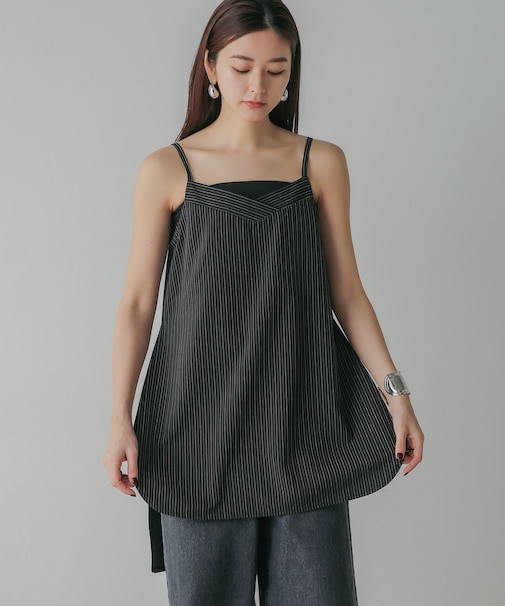 【CIEL'AIR】STRIPED CAMI TUNIC（ｽﾄﾗｲﾌﾟｷｬﾐﾁｭﾆｯｸ）
