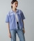 【CIEL'AIR】SHEER DOCKING SHIRT(ｼｱｰﾄﾞｯｷﾝｸﾞｼｬﾂ）