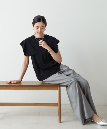 【CIEL'AIR】FRILL CUT BLOUSE(フリルカットブラウス)