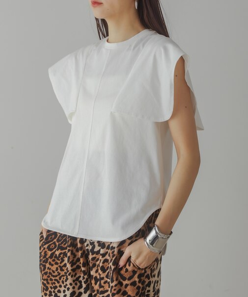 【CIEL'AIR】FRILL CUT BLOUSE(ﾌﾘﾙｶｯﾄﾌﾞﾗｳｽ）