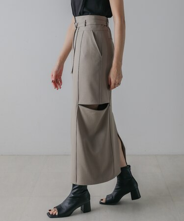 【CIEL'AIR】SIDE ZIP SKIRT