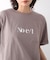 消耗加工綿天竺メタルロゴプリントTee