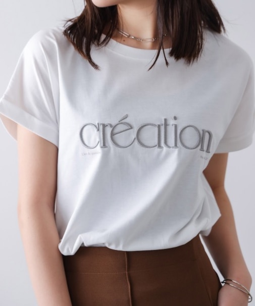 厚盛刺しゅうロゴＴシャツ