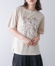 箔×レオパＴシャツ