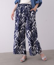 ニュアンス柄ワイドパンツ