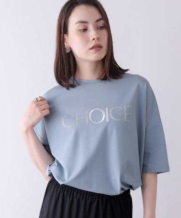 ビジューロゴTシャツ